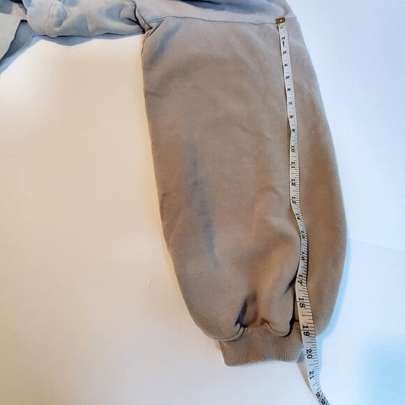 Cropped Gray Zip-Up Hoodie Size XXL Cotton Blend Zip-up closure   Cozy hood - Picture 11 of 11